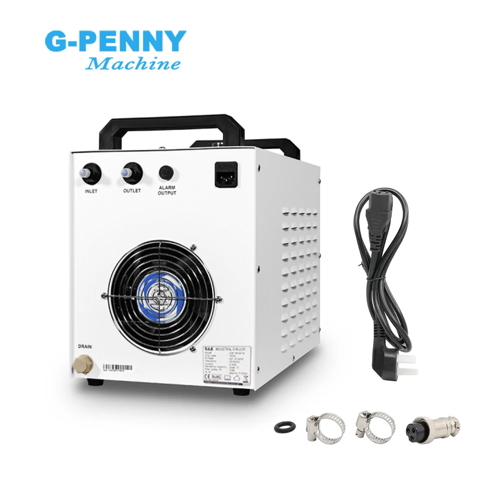 Imagem -06 - A-chiller de Água Industrial para Co2 Laser Gravação e Máquina de Corte Cnc Router Refrigeração a Água Eixo Cw3000 s &
