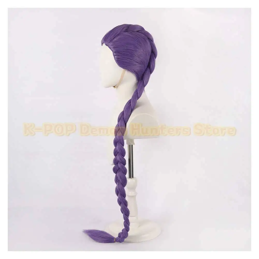 Rumi Kpop Demon Hunter Cosplay Wig Headband Hairpin Costume Accessories for Women Girls Female Adult Roleplay Halloween Carnival