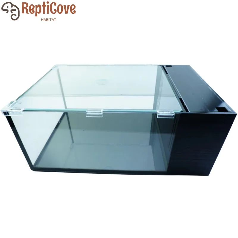

Резервуар для черепахи без замены воды, экологический стеклянный аквариум с нижним дренажем, смешанный среда обитания рыбьего черепахи, домашний резервуар для разведения черепахи