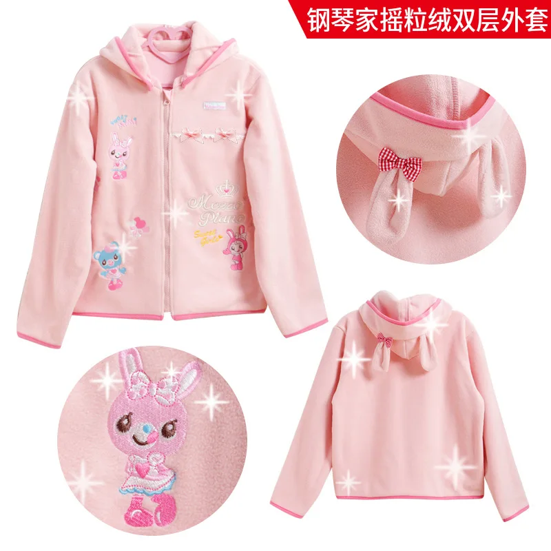 

Милая куртка с кроликом в японском стиле для девочек-пианистов, милый и милый кружевной кардиган с капюшоном