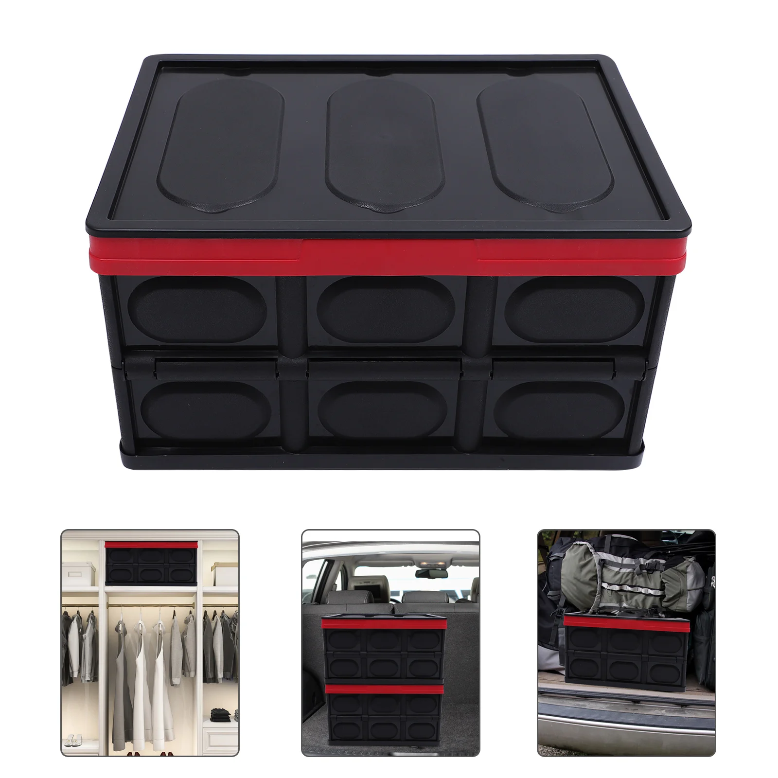 

1Pcs Storage Box ABS Plastic Car Organizer Folding Multi-Functional Trunk Container Practical Home Sundries Holder
