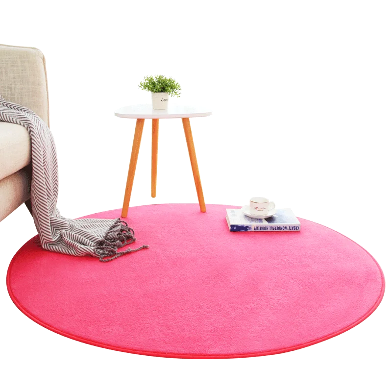 

round Carpet Bedroom Living Room Children's Hanging Basket Computer Chair Floor Mat Glider Mat Table Carpet Bedside Simple Home