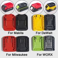 ABS DIY Adapter Portable Durable Charging Head Shell Battery Connector for Makita/DeWalt/WORX/Milwaukee 18V Lithium Battery