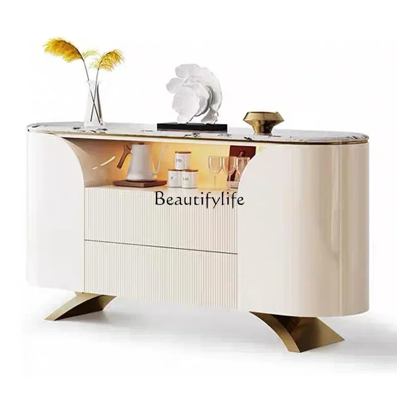 

56Light luxury dining side cabinet living room wall locker