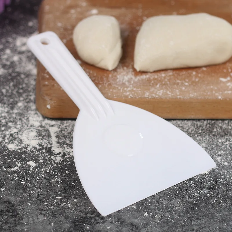 Cake knife Plastic Scraper Butter Dough Cutter DIY Baking Kitchen Tools soft-scratch boards chocolate shovel tri-angle