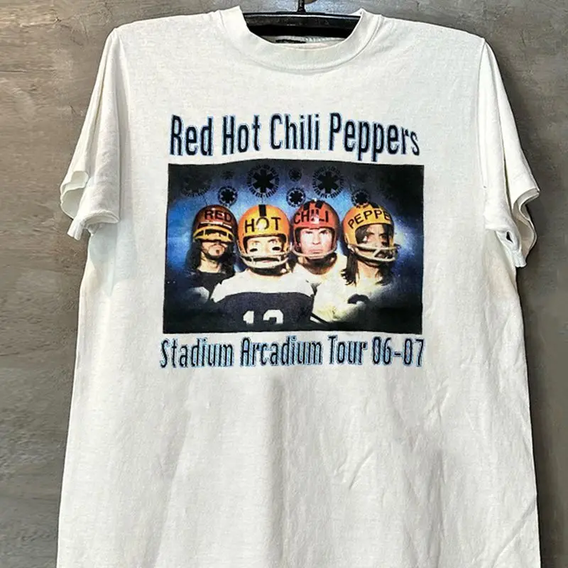 Red Hot Chili Peppers Red Hot Chili Peppers Band American Ruffian Guapo Premium Sense Escote pequeño Camiseta de manga corta Hombres