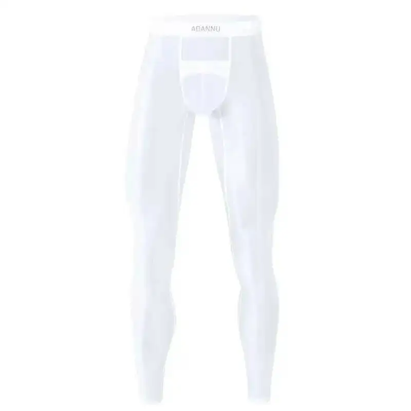 Ultra-thin Sheer Fitness Leggings Men Plus Size Tight Sexy See Through Elastic Sport Pants