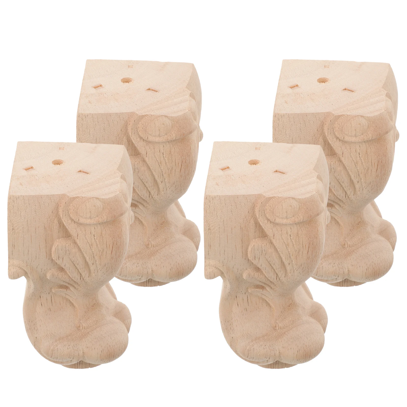 

4Pcs Solid Wood Furniture Legs Easy Installation Strong Craftsmanship Conveniently Replace and Update Your Furniture