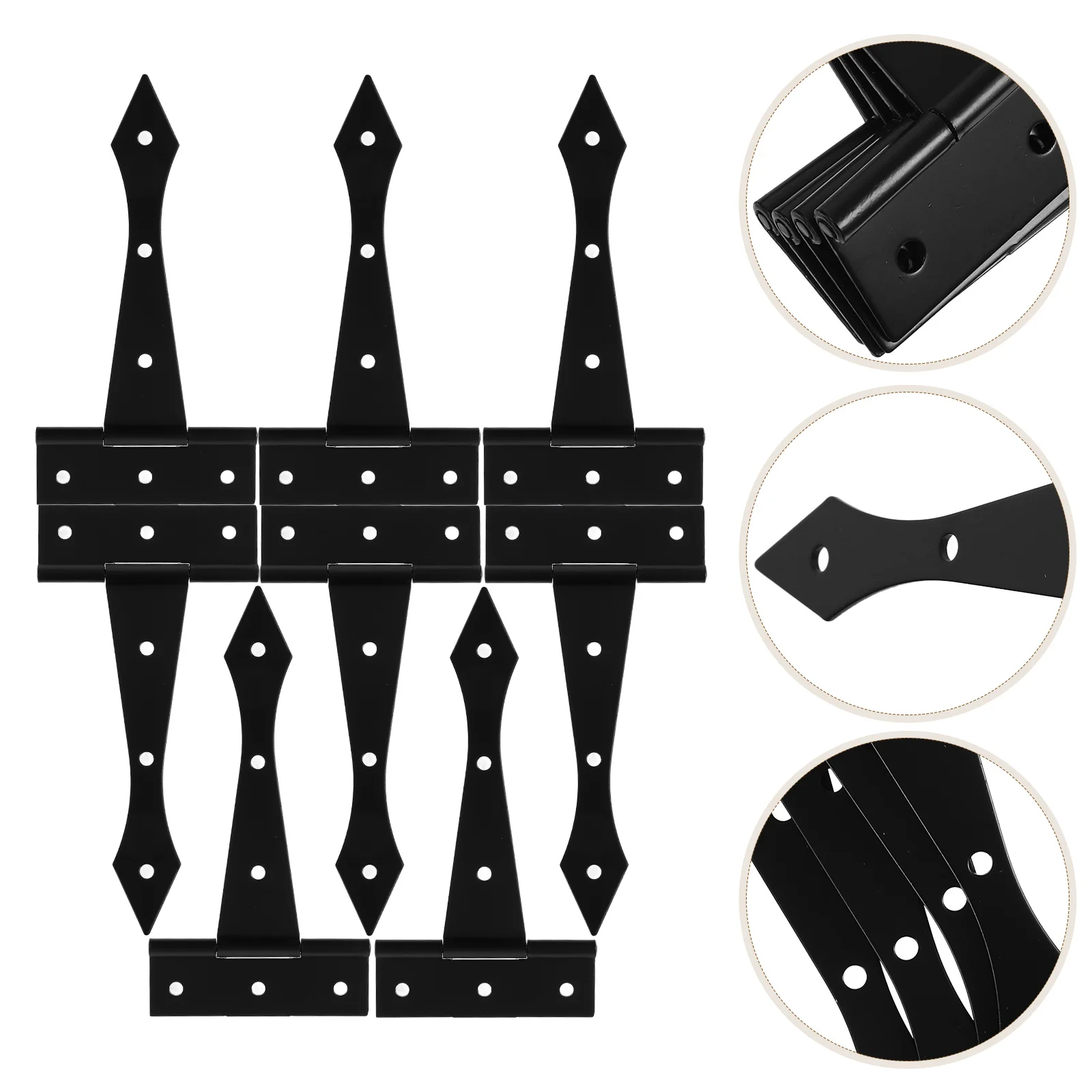 

8pcs Heavy Duty Iron Hinges Durable Replacement For Home Furniture Cabinet Door Hinge Wear-Resistant Smooth Surface Long-Term