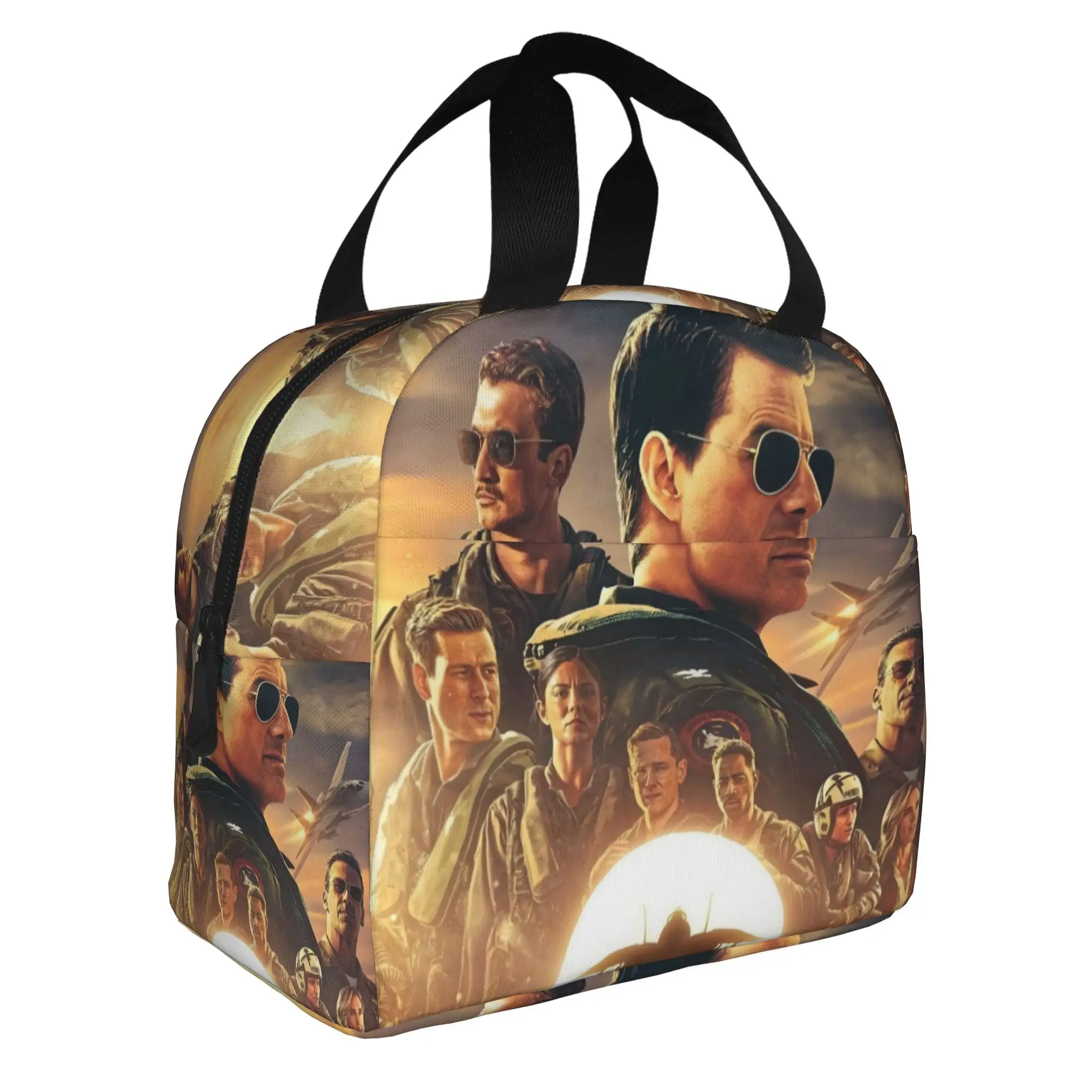 Top Gun Maverick Film  Insulated Lunch Bag for Women Portable Air Force Fighter Jets  Thermal Cooler Lunch Tote School