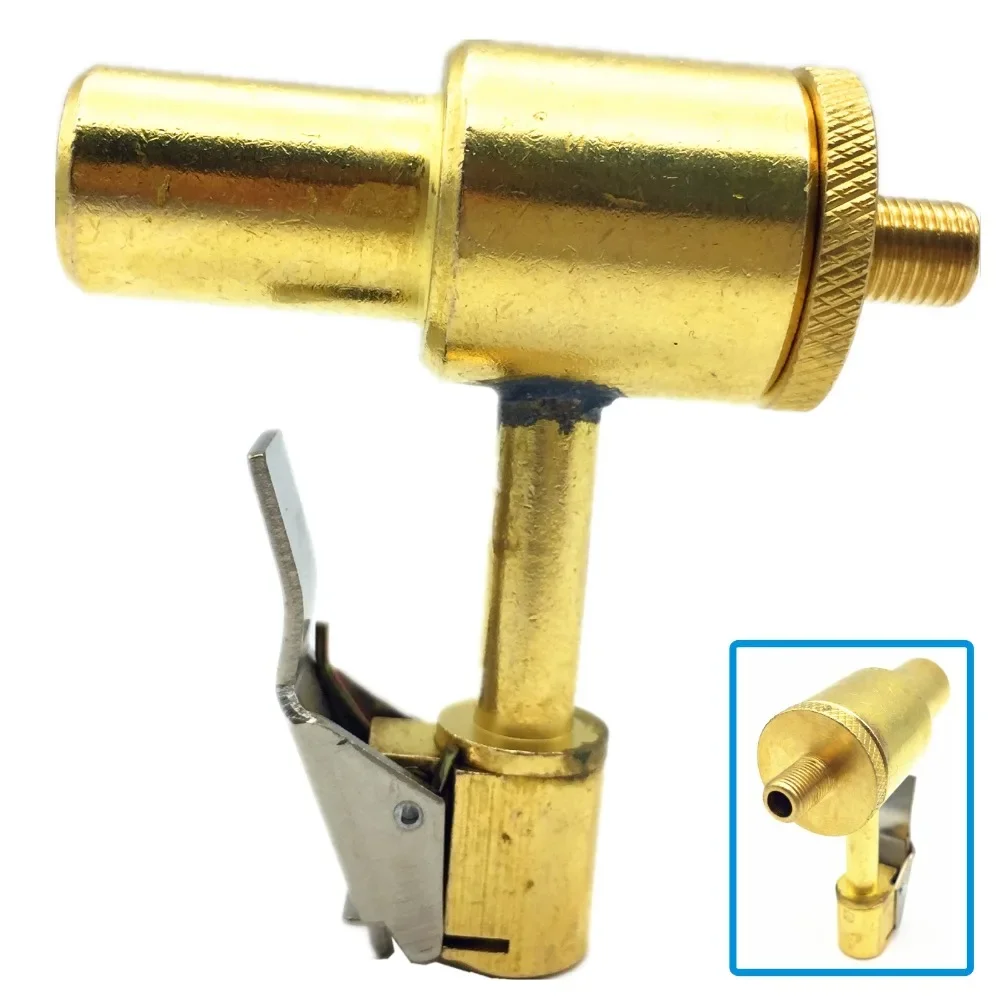 Clip-On Air Chuck,100% Brass Quick Connector,Tyre Valve Connector,Thread: 8V1,Tire/Tyre Repair Tool,Professional Tire Repair Kit