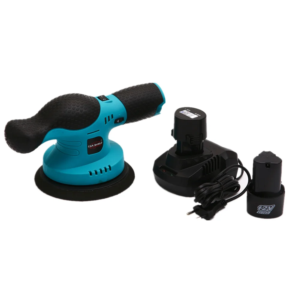 Car Shiled 9MM 6 Inch Dual Action Cordless Car Buffer Polisher for Detailing