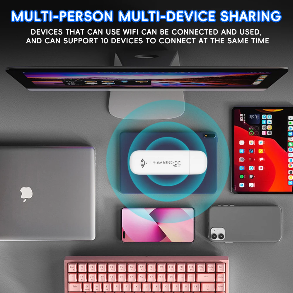 Router USB OPTFOCUS 4G LTE WiFi6 Dongle a banda larga mobile Modem Stick Hotspot Wifi portatile Router scheda SIM WiFi wireless da 150 Mbps