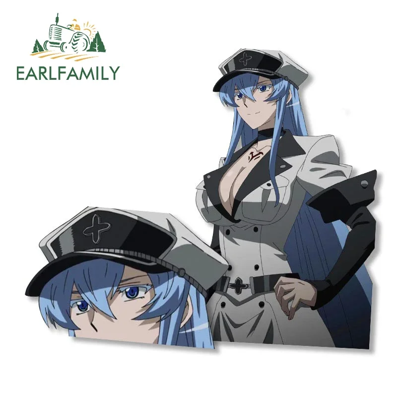 EARLFAMILY 13 cm für Sexy Loli Peek Vinyl Autozubehör Aufkleber Motorrad Caravan Aufkleber Anime Lustige Graffiti Windows Aufkleber