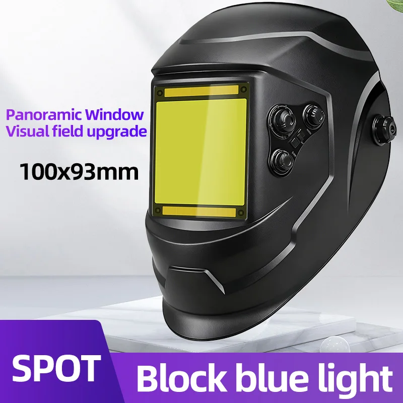 

Новая маска против синего света для сварки, настоящий цвет, с 4 датчиками дуги, солнечными элементами, 13 дюймов.