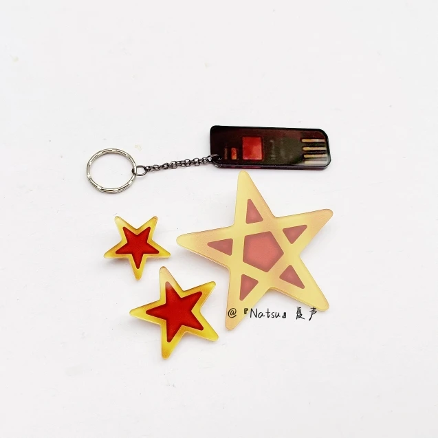 Anime Reverse:1999 Lilya Star Metal Badge Button Medal Brooch Pin Cosplay Clothing Docor Toys Keychain Pendant Gifts