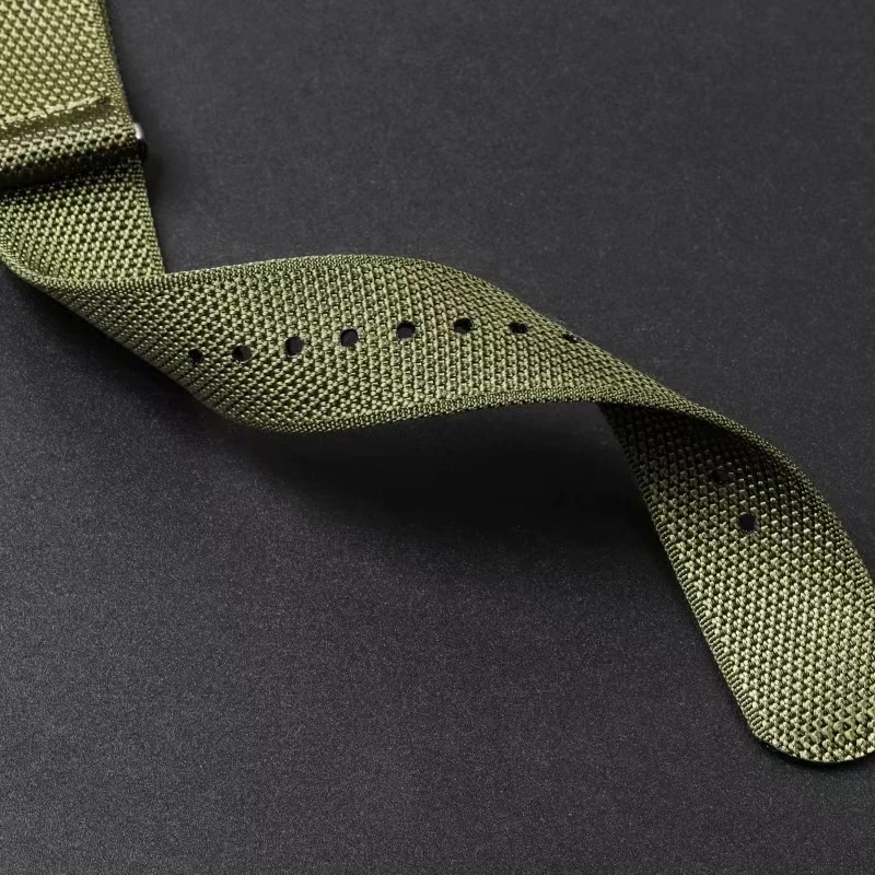 High Quality Thickening Nylon 20mm 22mm nato Strap Watchband Bracelet band Lockstitch a BorderFor Samsung Huawei Seiko Omega