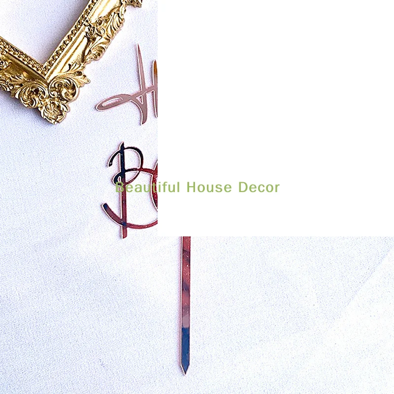 

1pcs Dessert Pastry Decoration Acrylic Letter Cake Plugin Birthday Party Decoration Ornament