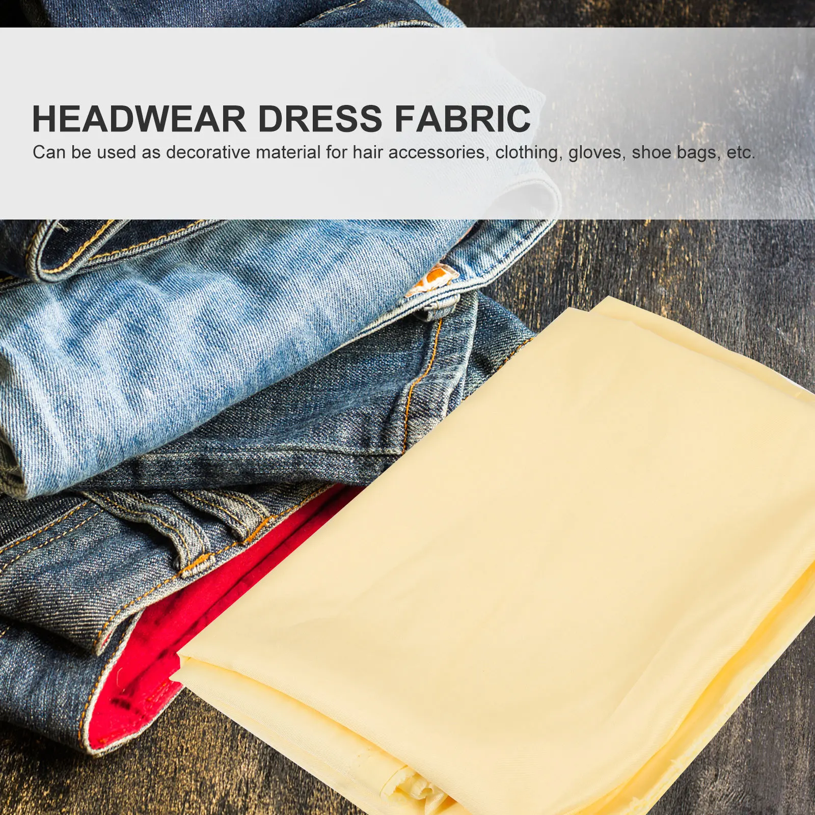 

Satin Dress Fabric Decorative Craft Material Romantic Cuttable Polyester Fabric for Hair Accessories Wedding DIY Supplies