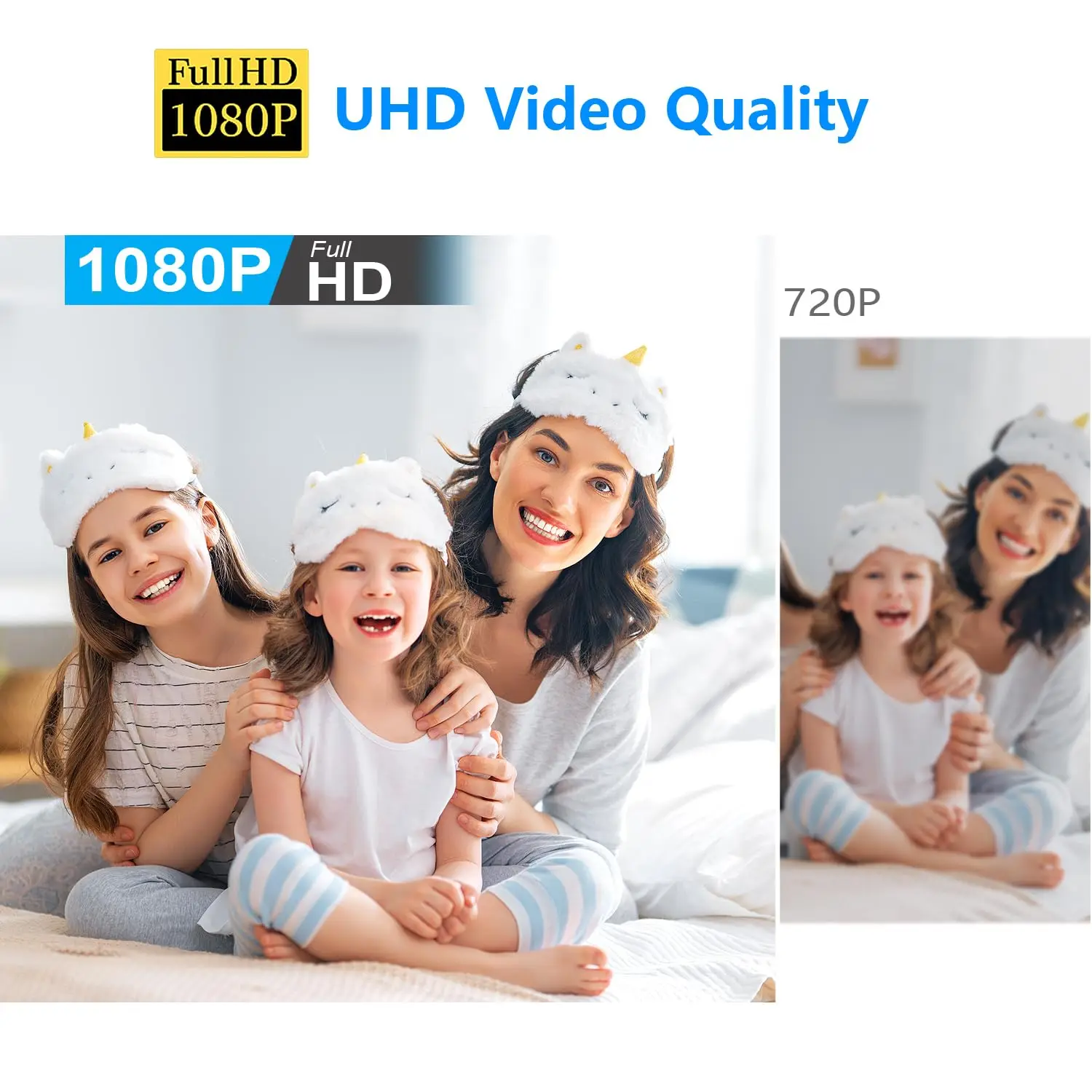 1080P HD Time Projection Alarm Clock IP Network Monitoring Camera WiFi AP Home Surveillance Video Camera