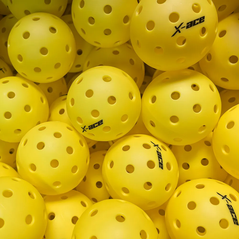 Шарики X-ace Pickleballs, инъекционная формовочная структура, 26/40 отверстий для наружного использования в помещении, для игроков всех уровней навыков