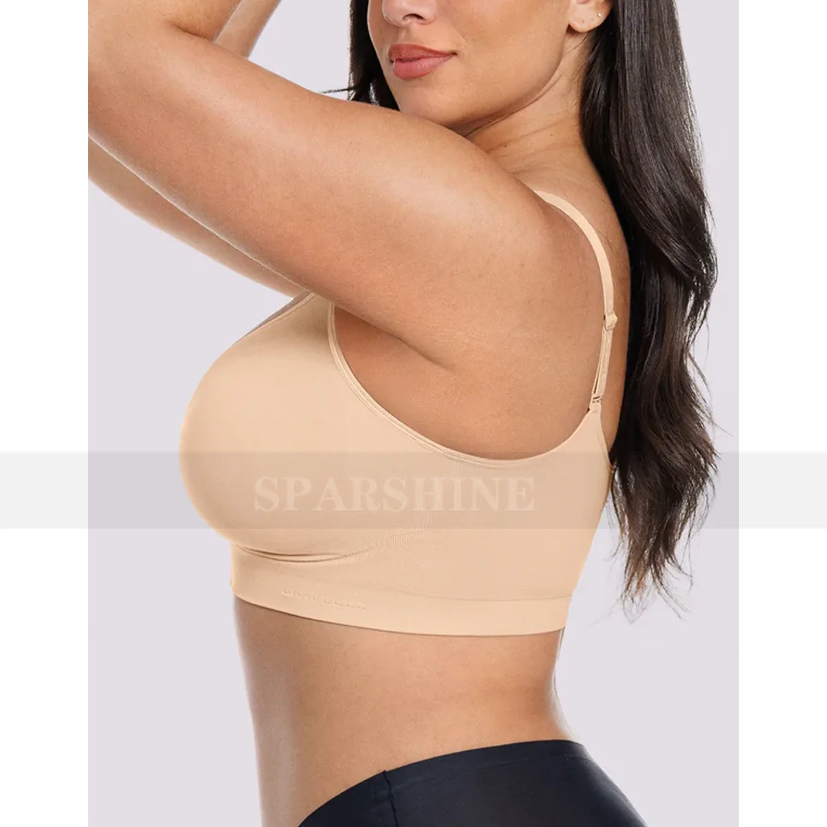 Women‘s Slim Fit Shaping Front Breast Support Bra Comfortable Pull Up Front Zipper Underwire Bra Seamless Invisible Underwear