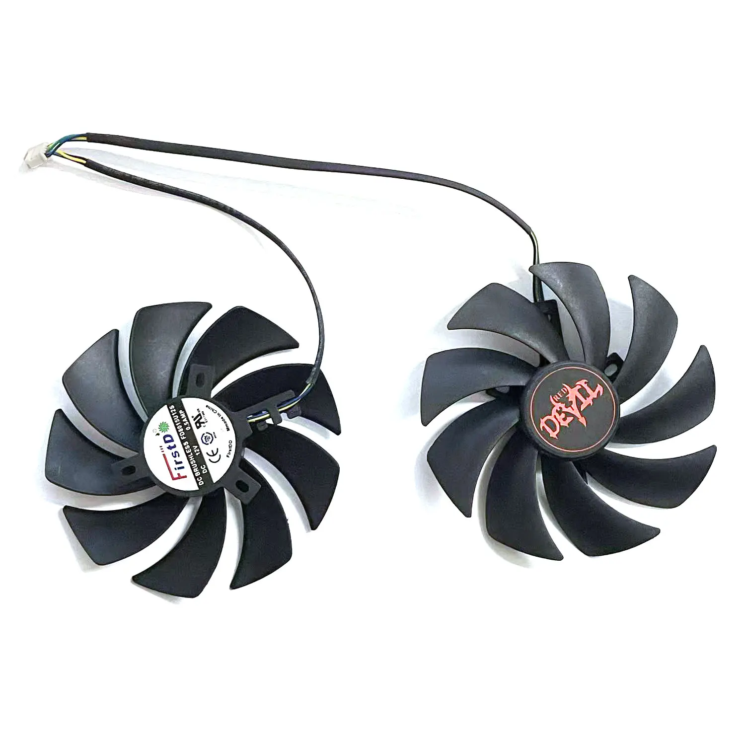 Gloednieuwe 95 MM 4PIN DIY fan voor Powercolor Radeon Rx580 590 Red Devil OC videokaart vervanging