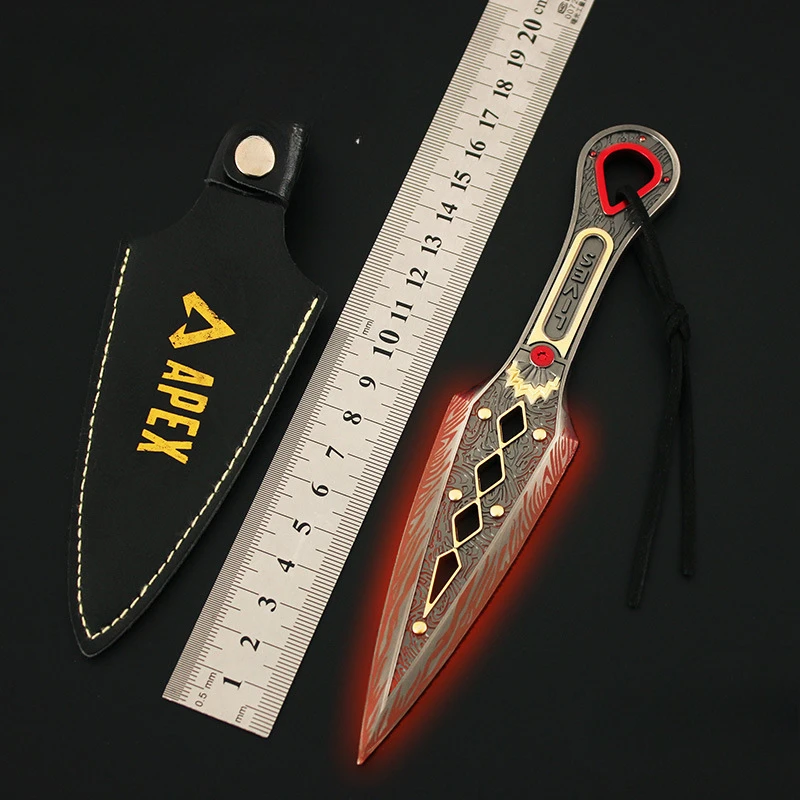 18cm Wraith's Heirloom Kunai Apex Legends Game Peripheral Alloy Model Luminous Style Fashionable Personality Desk Decoration Toy