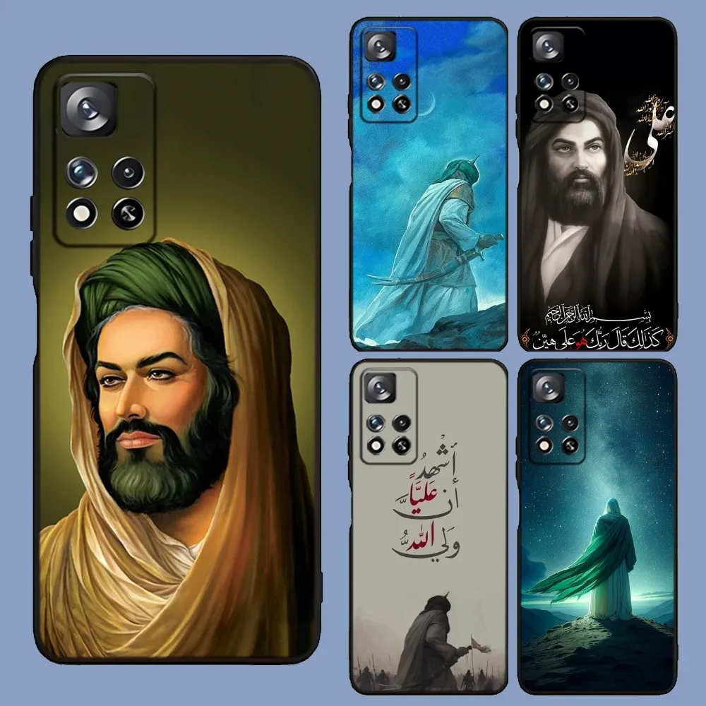 

Islamic Hz Ali Phone Case For Samsung Galaxy A13,A21s,A22,A31,A32,A52,A53,A71,A80,A91 Soft Black Cover