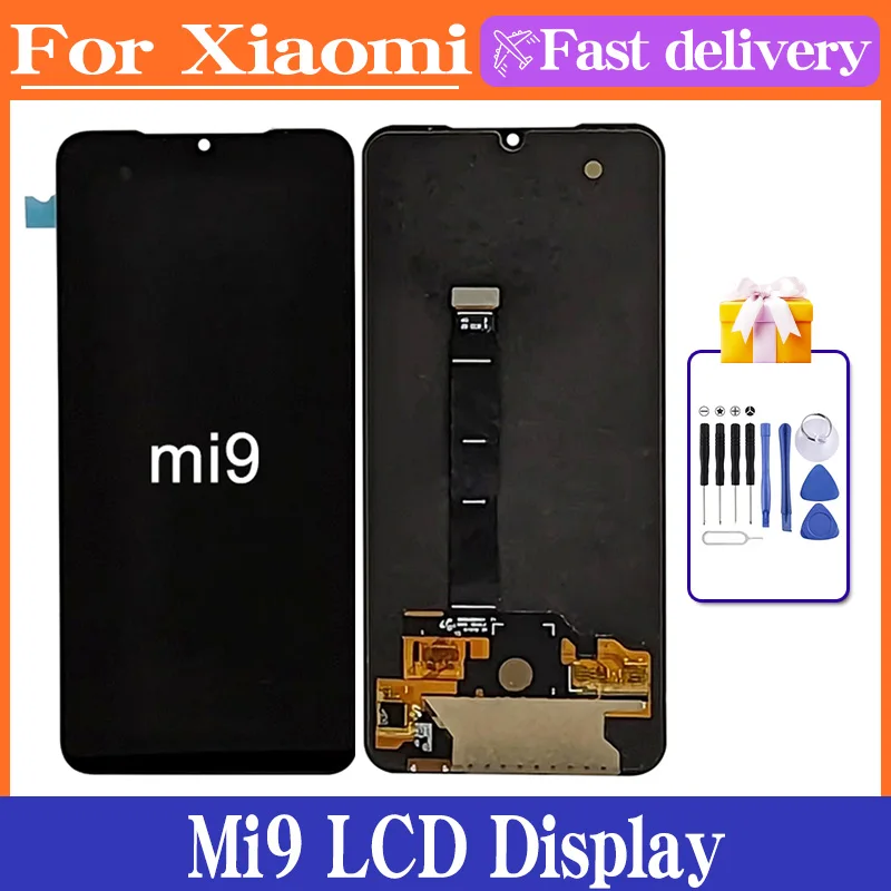 

6.39'' LCD For xiaomi Mi 9 LCD Display Touch Screen Digitizer Assembly with frame For xiaomi Mi9 M1902F1G Display