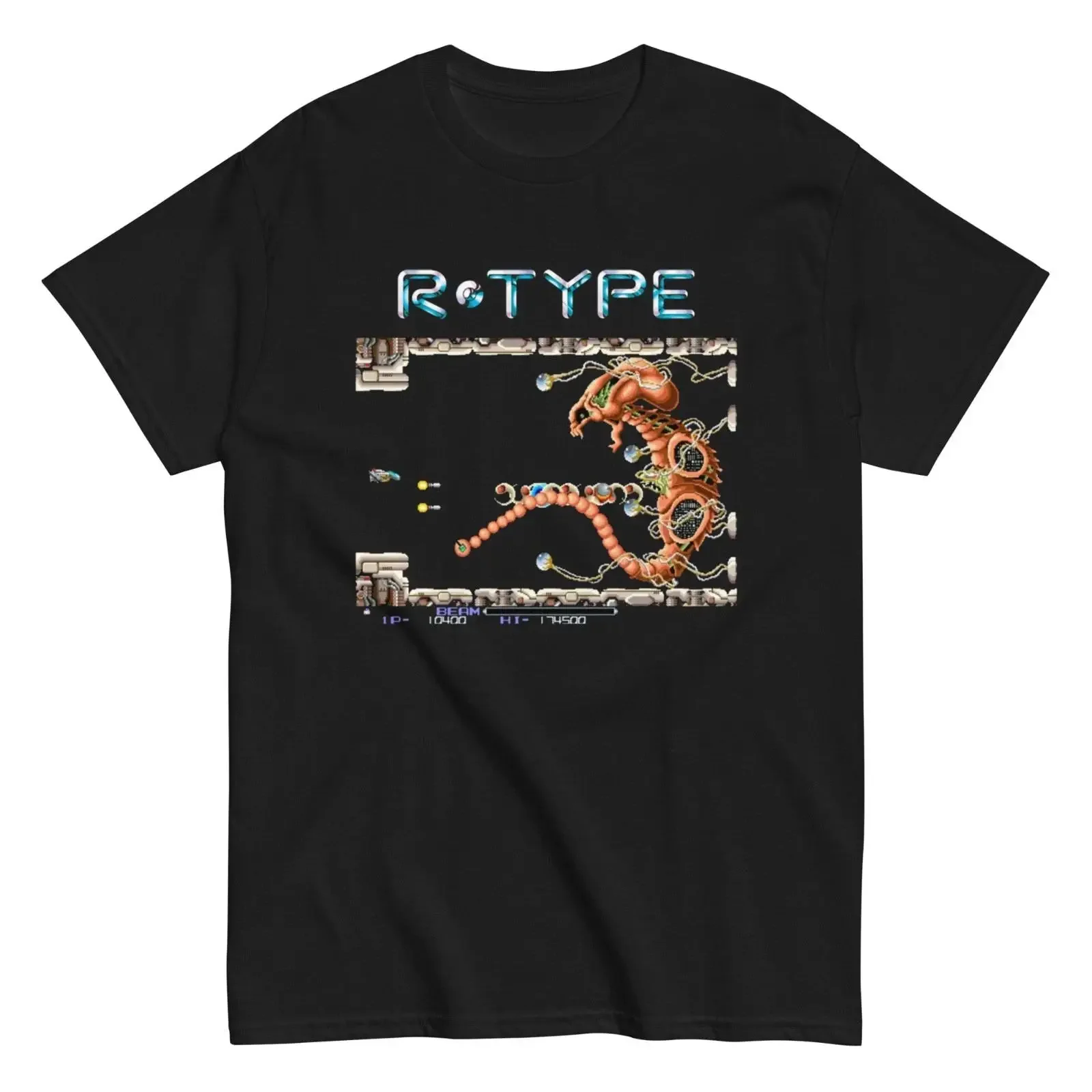 R Type Retro Classic Arcade Video Game Amiga C64 T Shirt 10 Colors vintage Washed Breathable Top For Everyday Wear Casual