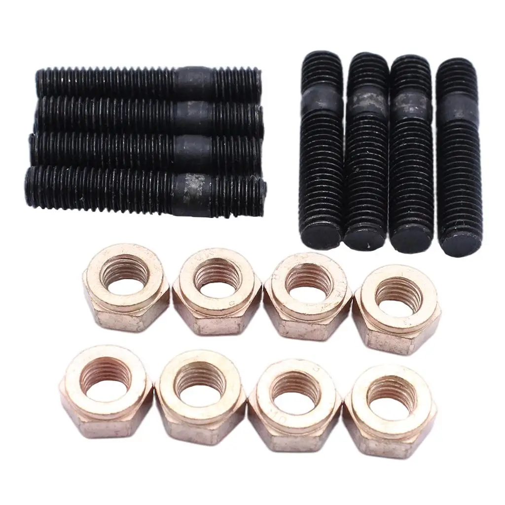 8 Set Exhaust Manifold Studs and Nuts for VW Golf 74 - 97 Exhaust Parts