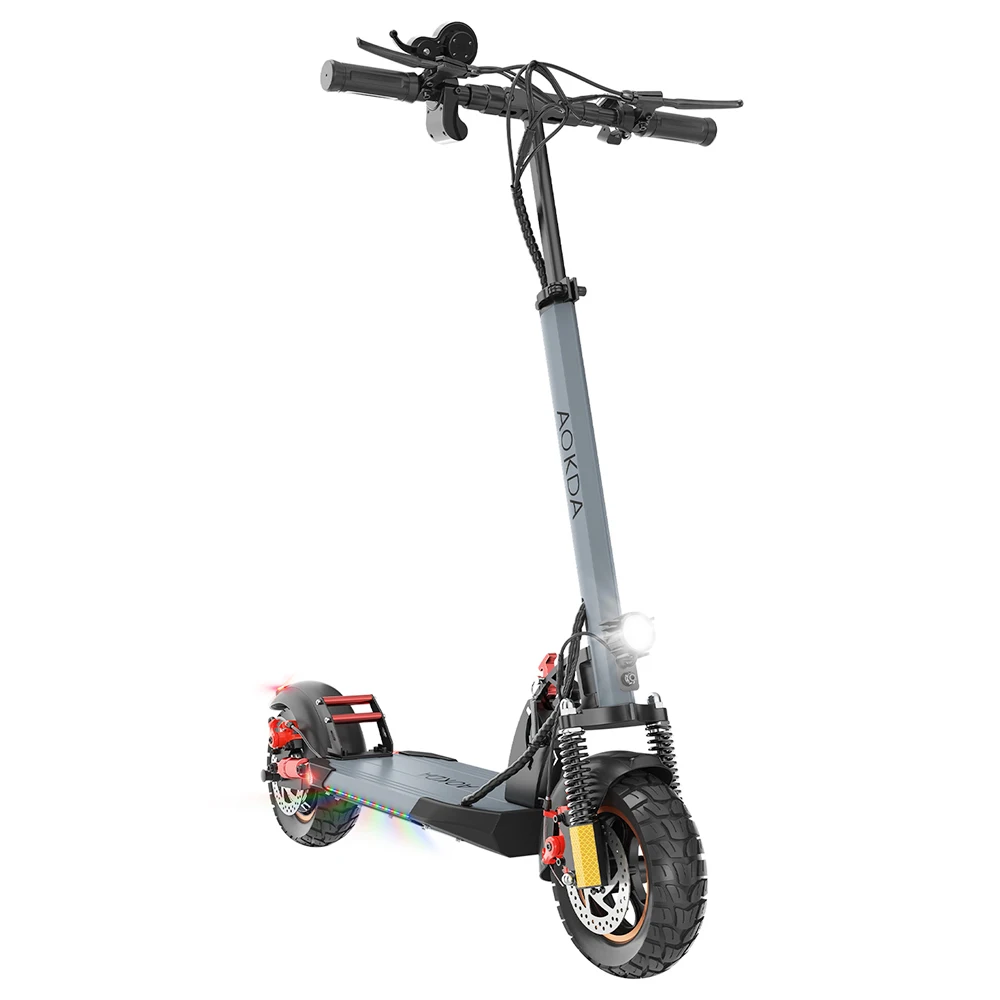 AOKDA A1 Folding Electric Scooter 800W Motor 48V 12.5Ah Battery 10-inch Pneumatic Off-Road Tires 45km/h Max Speed 25km Max Range