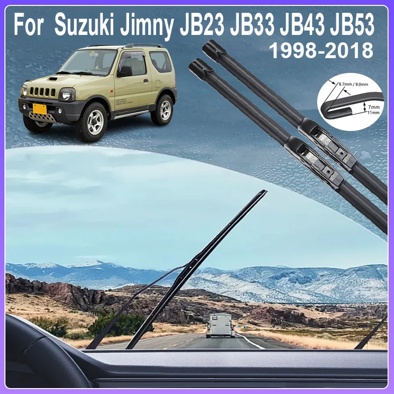 

Car Windscreen Wipers For Suzuki Jimny Wide Sierra MK3 JB23 JB33 JB43 JB53 Accessories 1998~2018 Window Windshield Blade Brushes