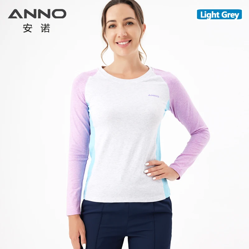 ANNO Keep Warm Under Shirt maniche lunghe cotone ospedale scrub accessori attrezzature Unisex corpo O collo all'interno dei panni di fondo