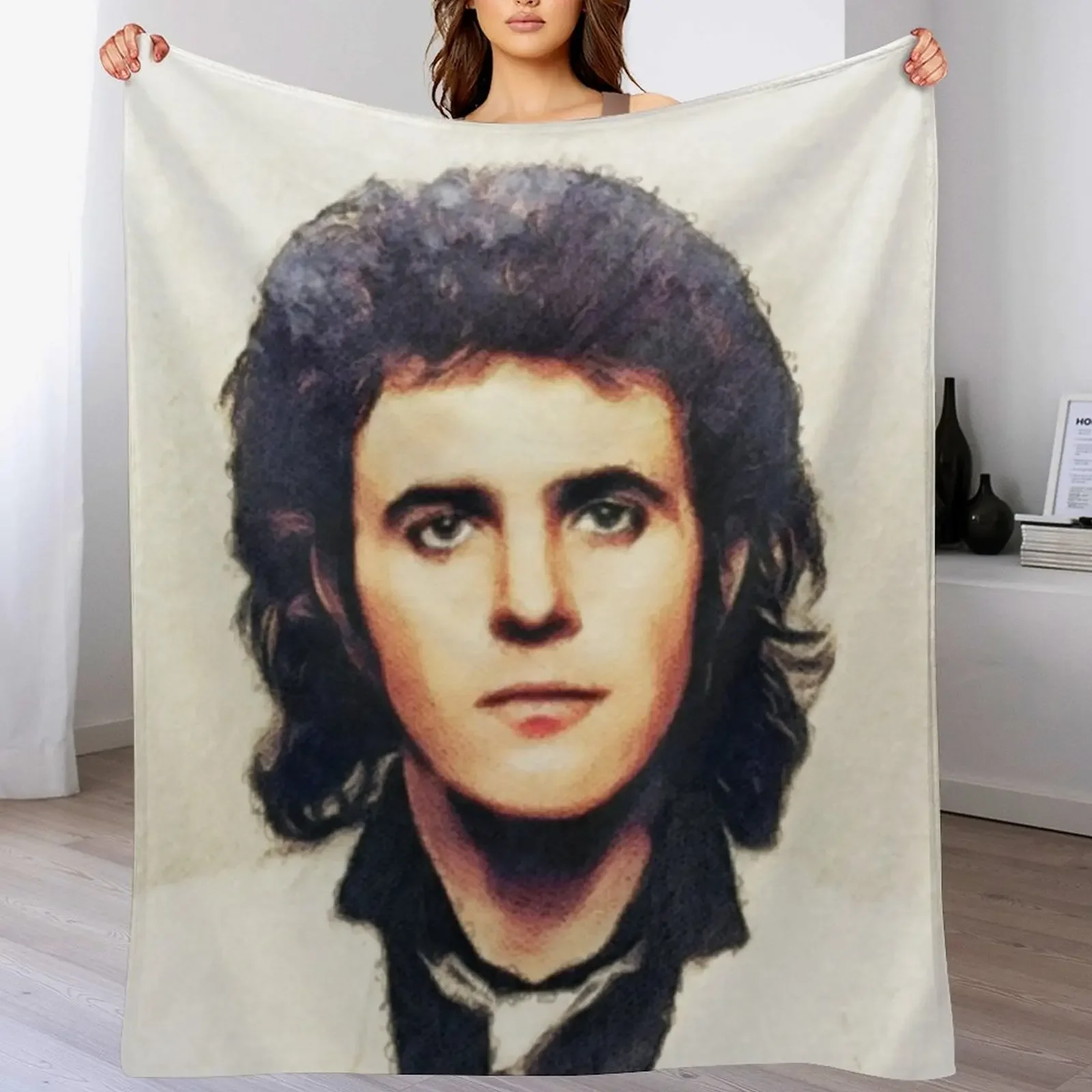 

David Essex, Music Legend Throw Blanket Personalized Gift Luxury Throw heavy to sleep valentine gift ideas Blankets