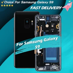 100% Tested For Super AMOLED Samsung Galaxy S9 LCD For SM G960 Display Screen Touch Digitizer Assembly With Frame