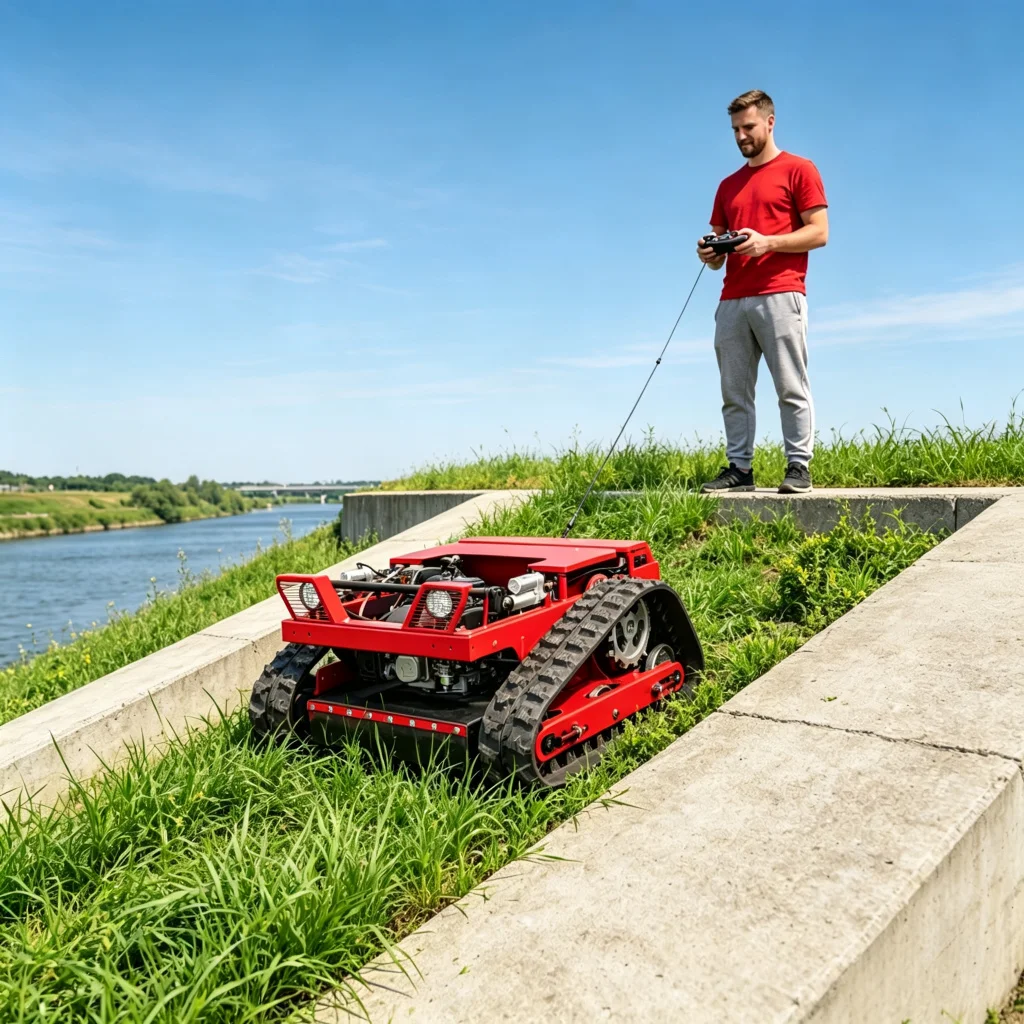 Wholesale Crawler Remote Control Zero Turn Lawn Mower Stable Chassis Grass Trimmer Support Customized Machine Configurations
