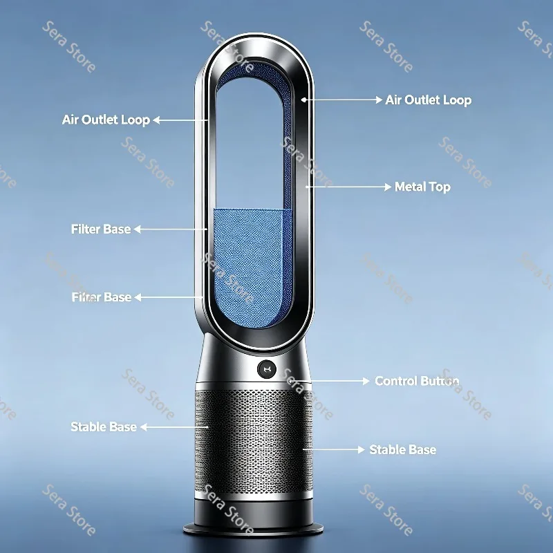 Leafless Fan, for Single Cool Air Use, Energy-saving Air Purifier, Indoor Air Circulation Heater, Suitable for Home Use