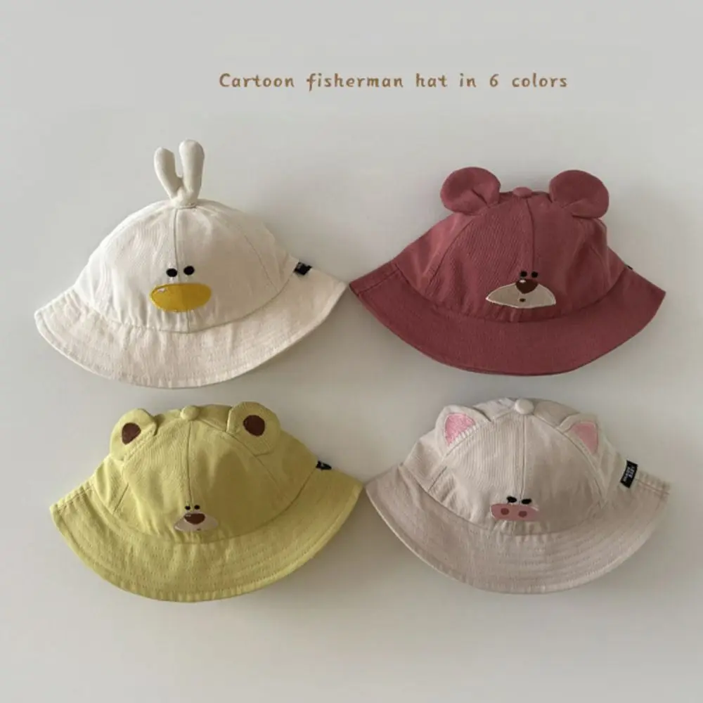 

Outdoor Cartoon Kids Baseball Caps Adjustable Sun Protection Sunshade Visor Hat Animal Shape Baby Caps Boys Girls