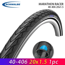 SCHWALBE 20 Inch Marathon Racer 40-406 20x1.50 Level 4 Protection Folding Bicycle BMX Bike Steel Wired Tire Cycling Parts