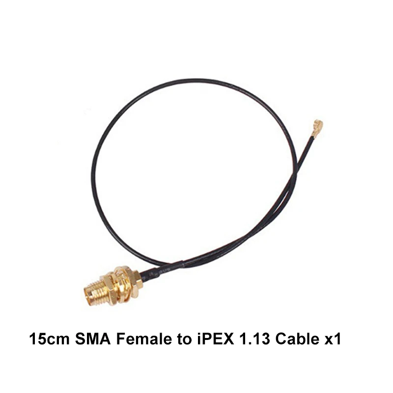 1 Stück 2.4G WiFi-Antenne 3dBi Faltbare Antenne 2.4GHz SMA-Stecker für WLAN-Router + PCI U.FL IPX zu SMA-Buchse 1.13 Pigtail-Kabel – Detail 6