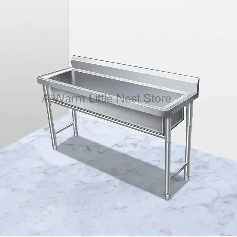 

Коммерческие большие однобаковые напольные кухонные мойки из нержавеющей стали для мытья посуды для школы, столовой, уличные мойки