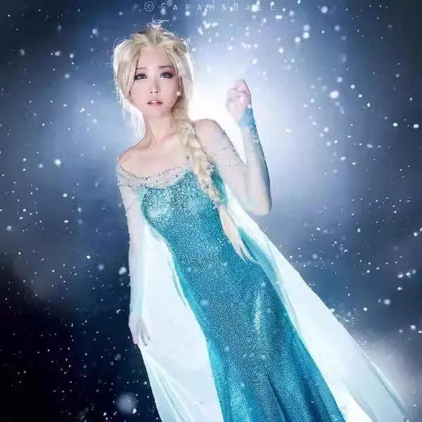 

Взрослый косплей, свадебное платье, сценическое представление, Хэллоуин, аниме, костюм, бальное платье Fem Ele Faionable Par Attire