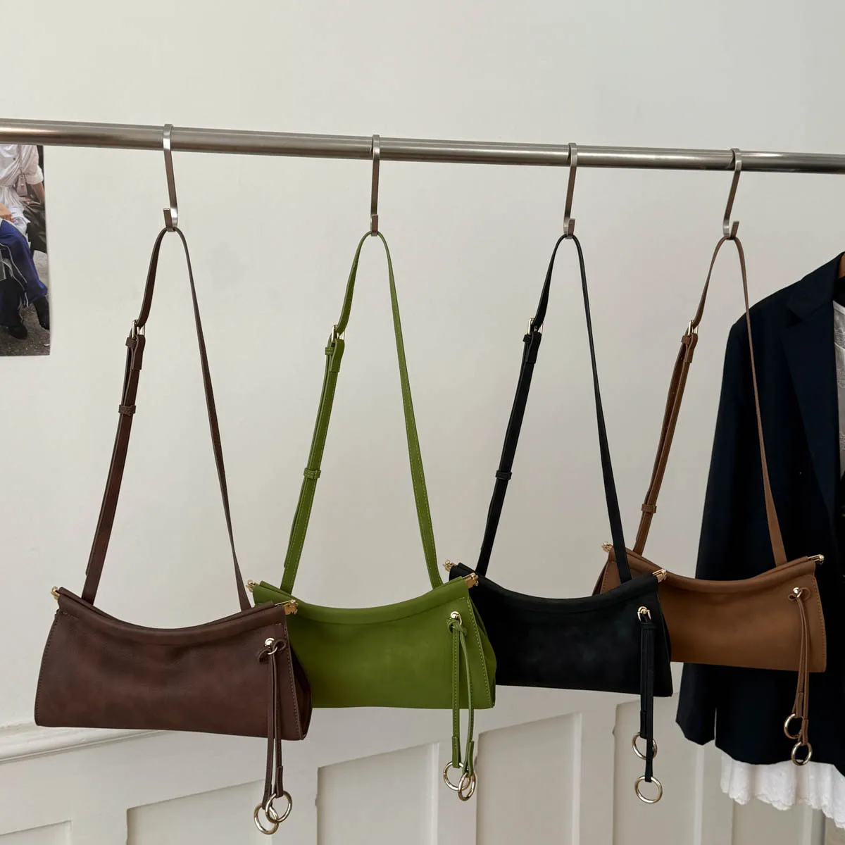 

2025 Minimalist Underarm Purse for Women, Genuine Leather Multi-way Shoulder Crossbody Bag, Vintage Chic Tote for Work & Dating