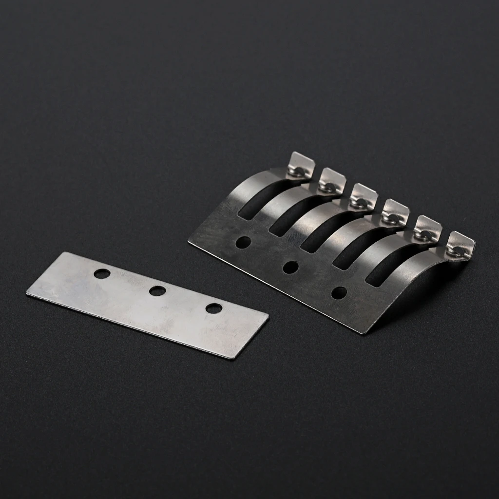 Chrome Guitar Double System Fine Tuner Tension Plate Tremolo Block Shim Guitar Bridge Stabilizer Locking Tremolo for Floyd Rose view 5