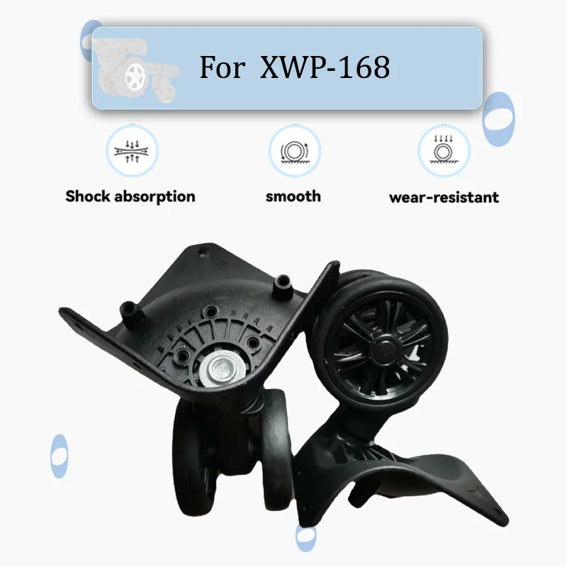للأمتعة موديل XWP-168 360 °   عجلة عالمية متينة ذات عجلة مزدوجة ملحقات الأمتعة حقيبة دوارة بديلة