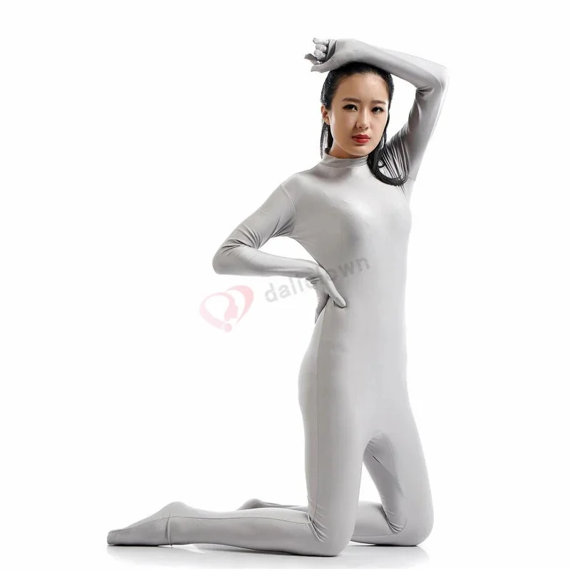 Tuta aderente per la pelle intera Zentai in spandex per adulti, costume Zentai unisex per donna, abbigliamento da ballo unitard
