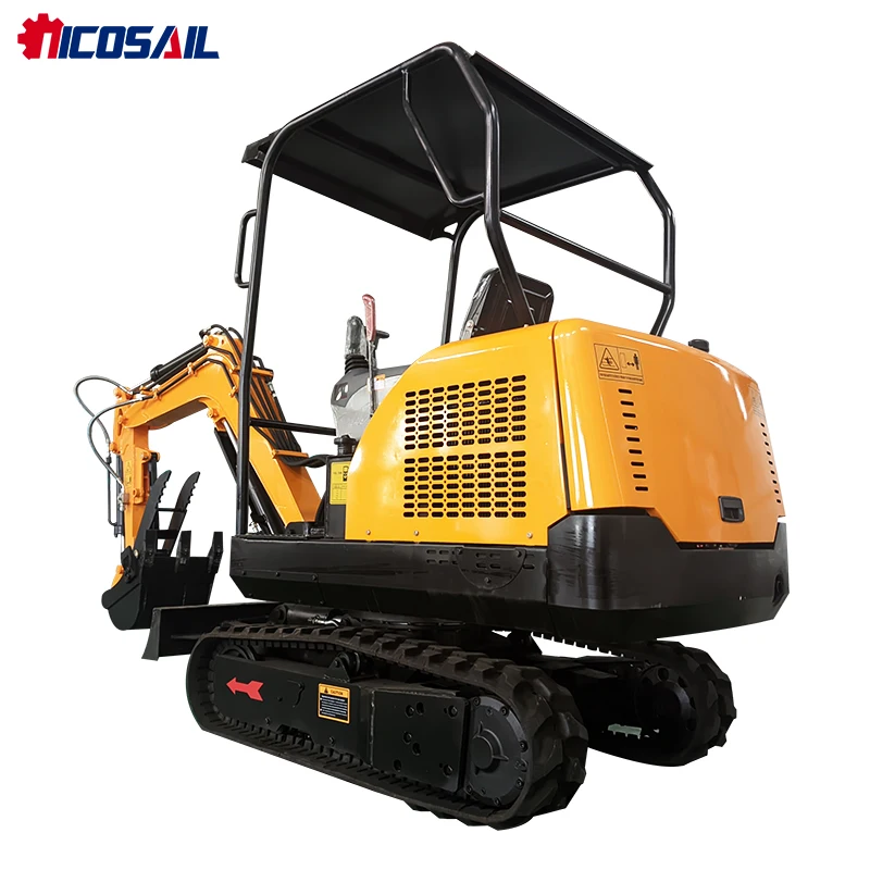 EPA Certified Mini Excavator - Crawler Type, Durable for Animal Husbandry, Farm & Small Construction Sites