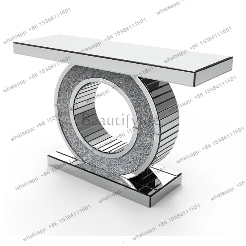 XX.Decorative European Console Table Minimalist Comfortable Entryway Table Smooth Functional Flurkonsole Home Furniture